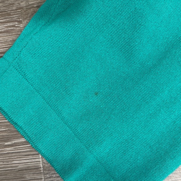 Chico's Women’s Vibrant Teal Knitwear Open Cardigan Size 2 L - Picture 7 of 10